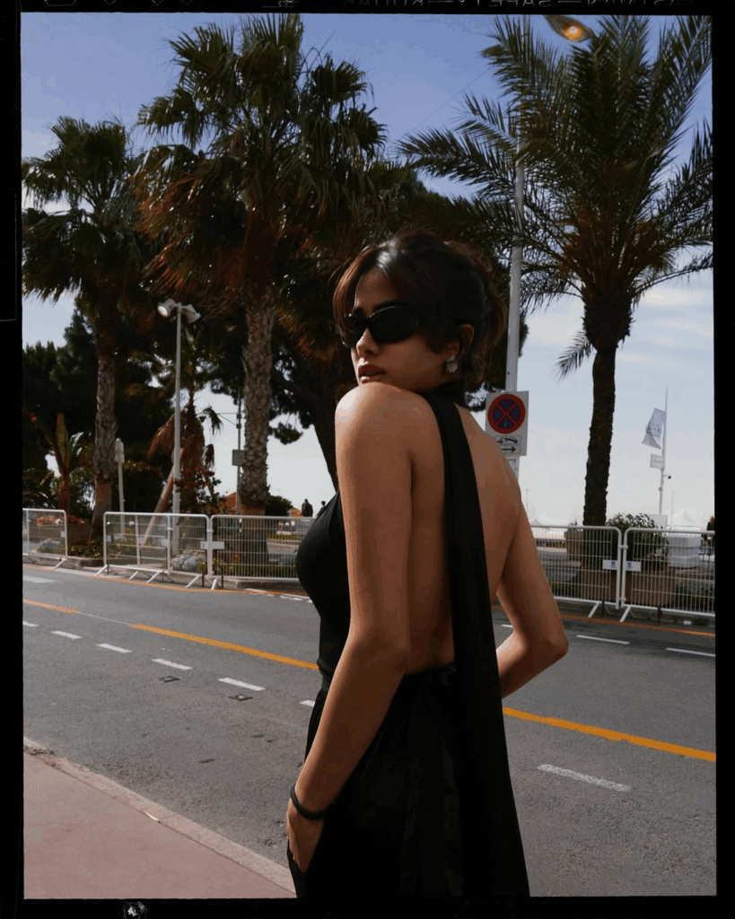 Janhvi Kapoor in a YSL Dress from the Rive Gauche 1975 Collection